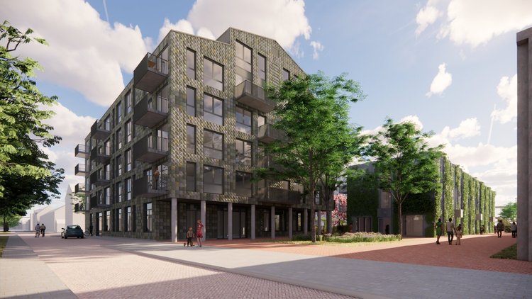 KlaversJansen (Limonadefabriek), Breda, Nederland: gevel met Pretty Plastic tegels
