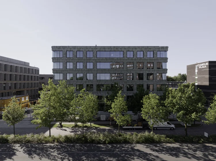 Plus Ultra III, Wageningen Campus, Nederland: gevel met Pretty Plastic tegels