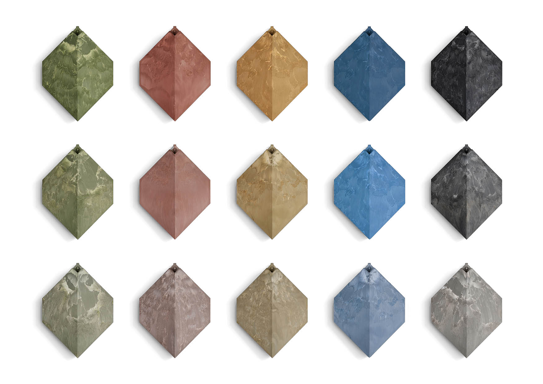 All 15 colours of Pretty Plastic
