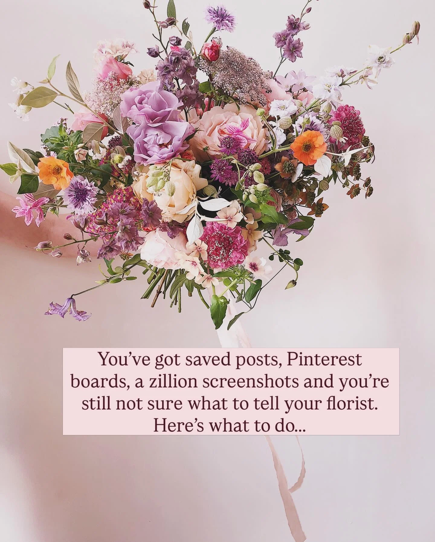 There&rsquo;s so much imagery out there now it can be totally overwhelming when you&rsquo;re trying to decide on the flowers you&rsquo;d like for your wedding. 

But don&rsquo;t worry, no one&rsquo;s testing you on your flower knowledge and you don&r