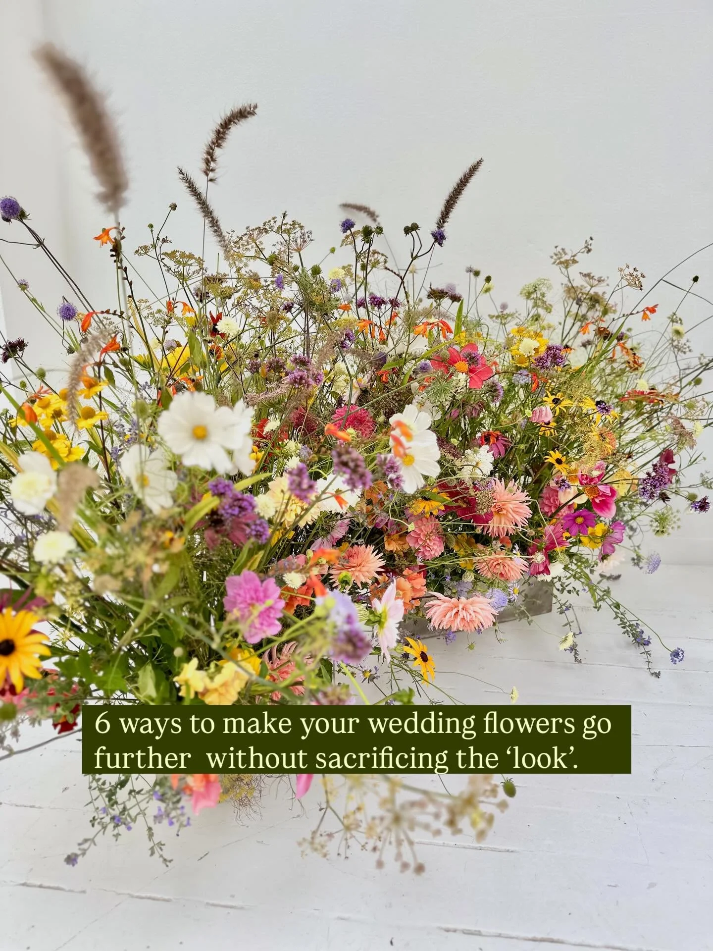 Everyone has a budget to stick to when it comes to weddings, so here&rsquo;s a few ideas for how to make your wedding flowers go further without losing the wow factor. 

It&rsquo;s not always about having more flowers, but about using them better. A 