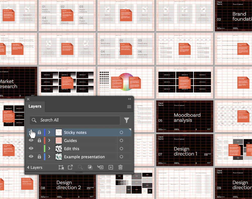 Strategy & Design Direction Template — Chittco | Jack Chitty, Brand ...