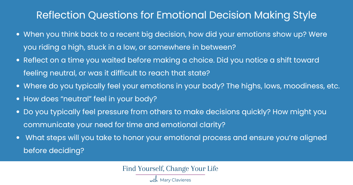 reflection questions for emotional clarity with emotional authority