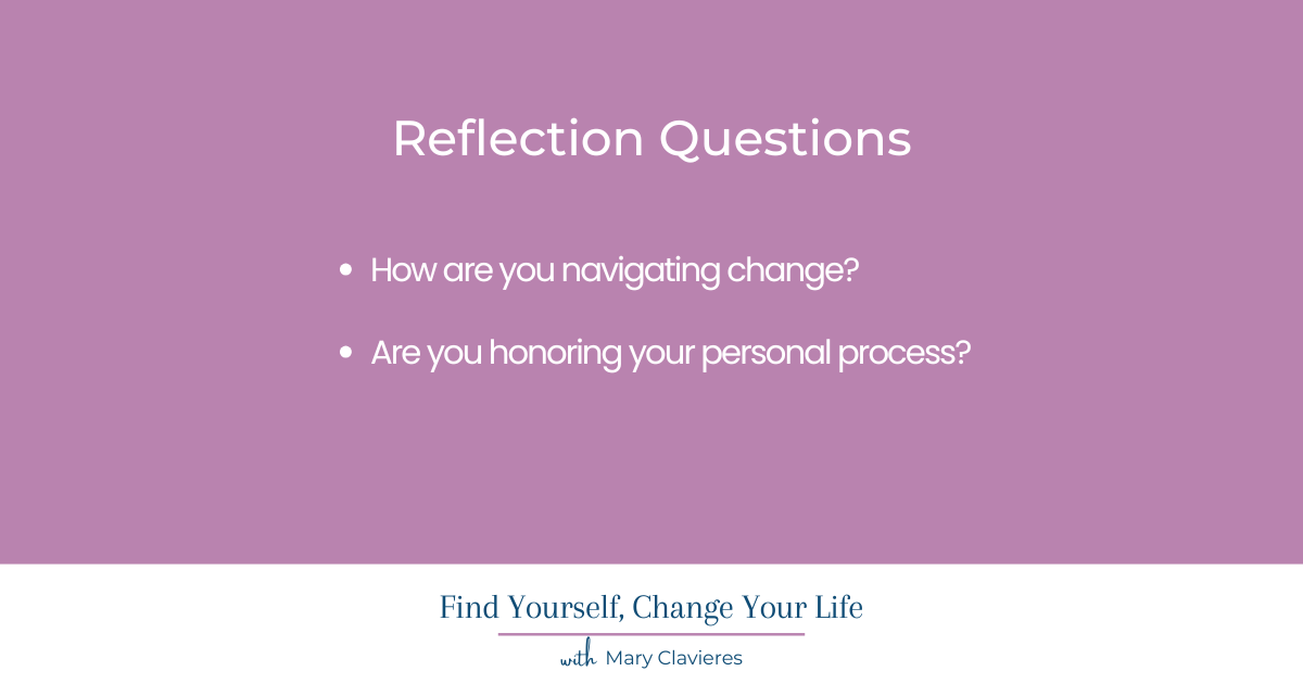 reflection questions to honor your process