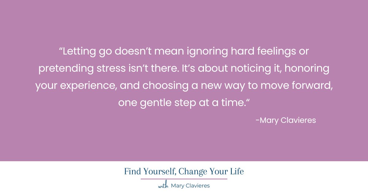 quote on why letting go is hard and how to make it easier