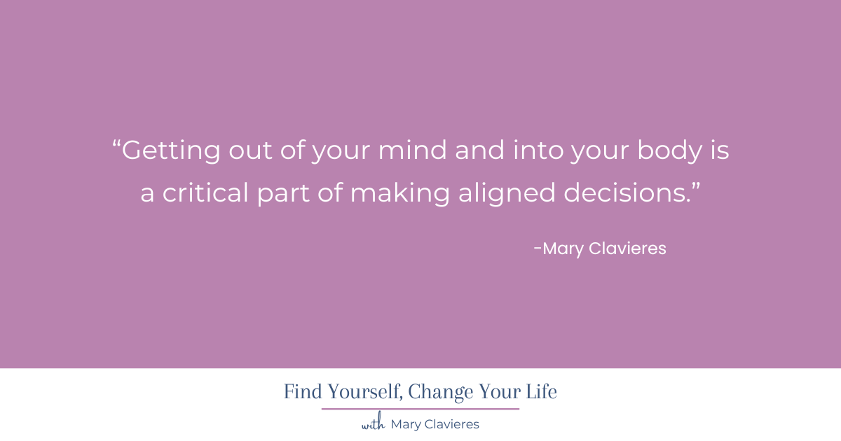 getting out of your head fear of making decisions quote