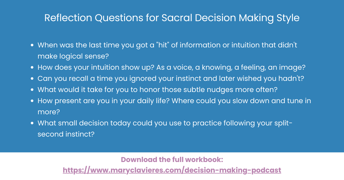 reflection questions for real time decision making splenic authority