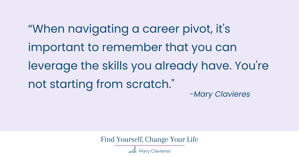 quote for navigating a career pivot