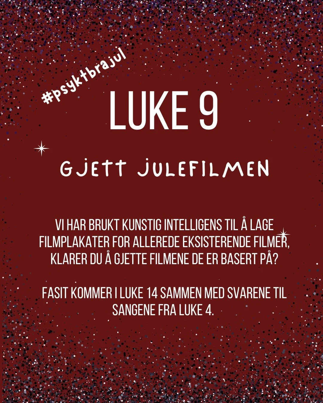 Fontenehuset UNG har brukt Kunstig Intelligens til &aring; scramble et par plakater fra kjente julefilmer, klarer du &aring; gjette hvilke filmer vi pr&oslash;ver &aring; komme frem? 🎄🎅
