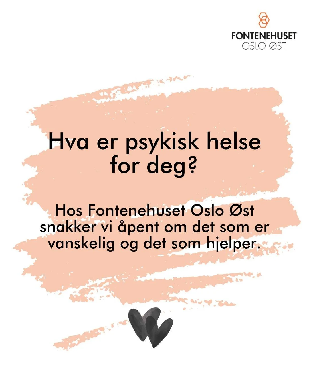 Psykisk helse er ikke bare &eacute;n ting, det handler om mange sm&aring; tegn og f&oslash;lelser man ikke n&oslash;dvendigvis forst&aring;r fullt ut og er noe vi b&aelig;rer inne i oss som ikke vises utenp&aring;.
 
Vi har l&aelig;rt at ubalanse oft