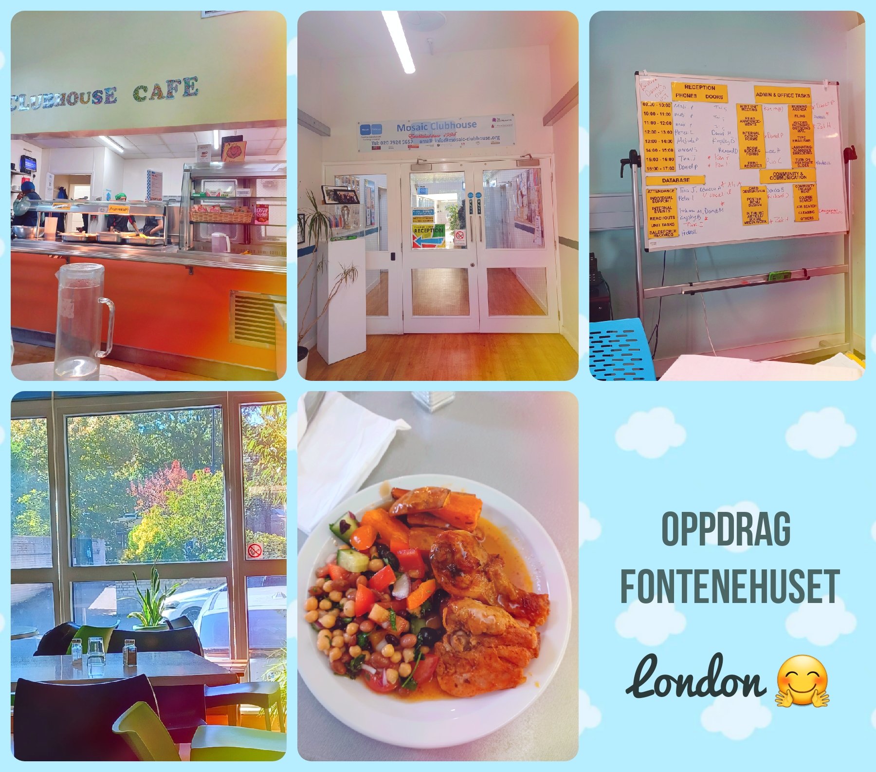 Oppdrag: Besøke Fontenehuset i London