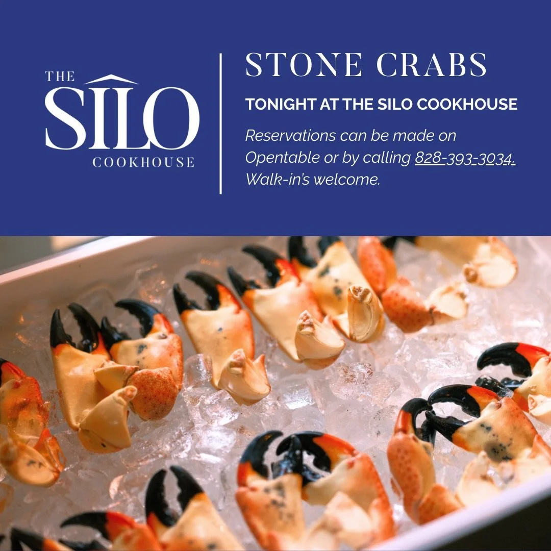 Some nights call for something special.
Tonight is one of them. 🦀✨

Stone Crabs are on the menu tonight at The Silo Cookhouse, and this is one of those blink-and-you-miss-it kind of offerings.

Sweet, tender, and perfectly cracked.
Coastal luxury me