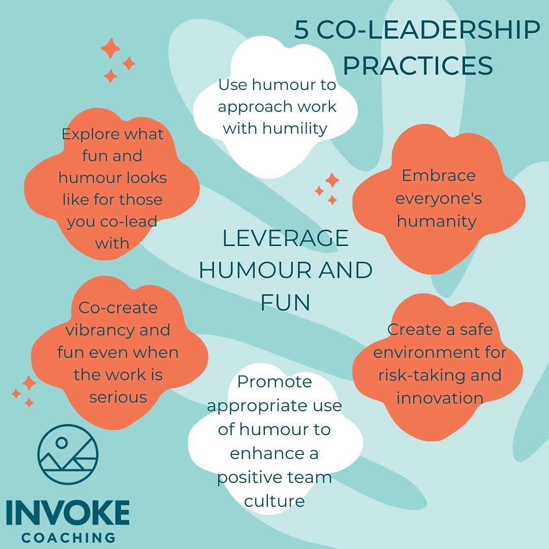 These 5 core practices are attitudes and attributes to develop as leaders leaning into co-leadership. Learn more on the blog at InvokeCoaching.com.