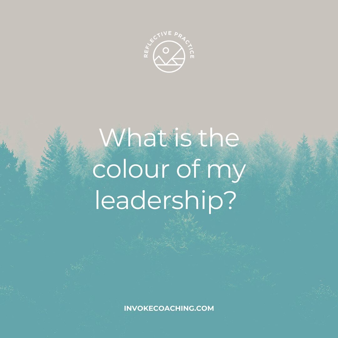 Reflective questions help us get in touch with what is going on right now, and helps us get clear on what we feel, need, and value. Plus, this one is super fun. Tell us below what colour your leadership is. 🌈