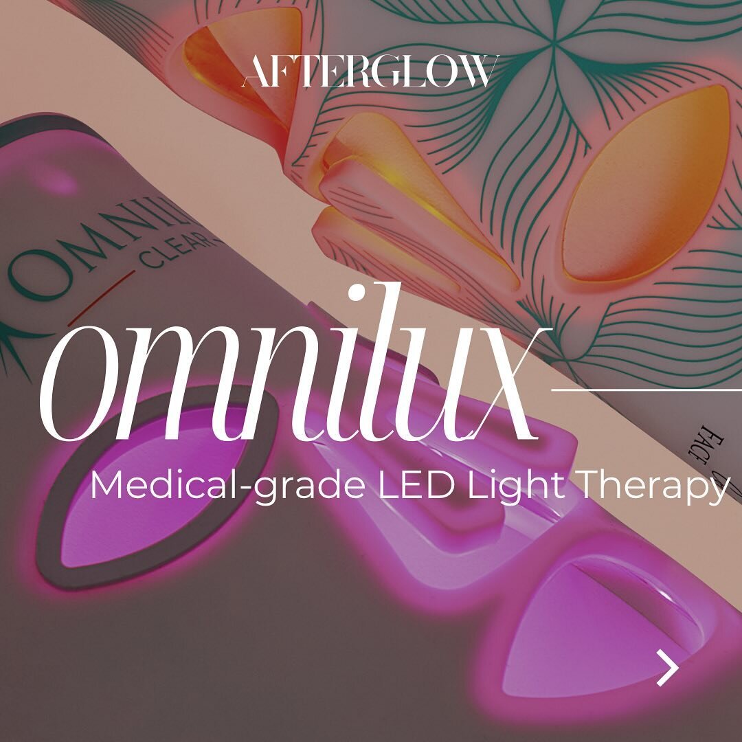 Omnilux is now at Afterglow! ✨

With dozens of awards, clinical studies, and thousands of 5-star reviews- Omnilux medical-grade LED light therapy masks are an incredible at-home tool to enhance your skin, boost collagen and elastin, sooth redness, he