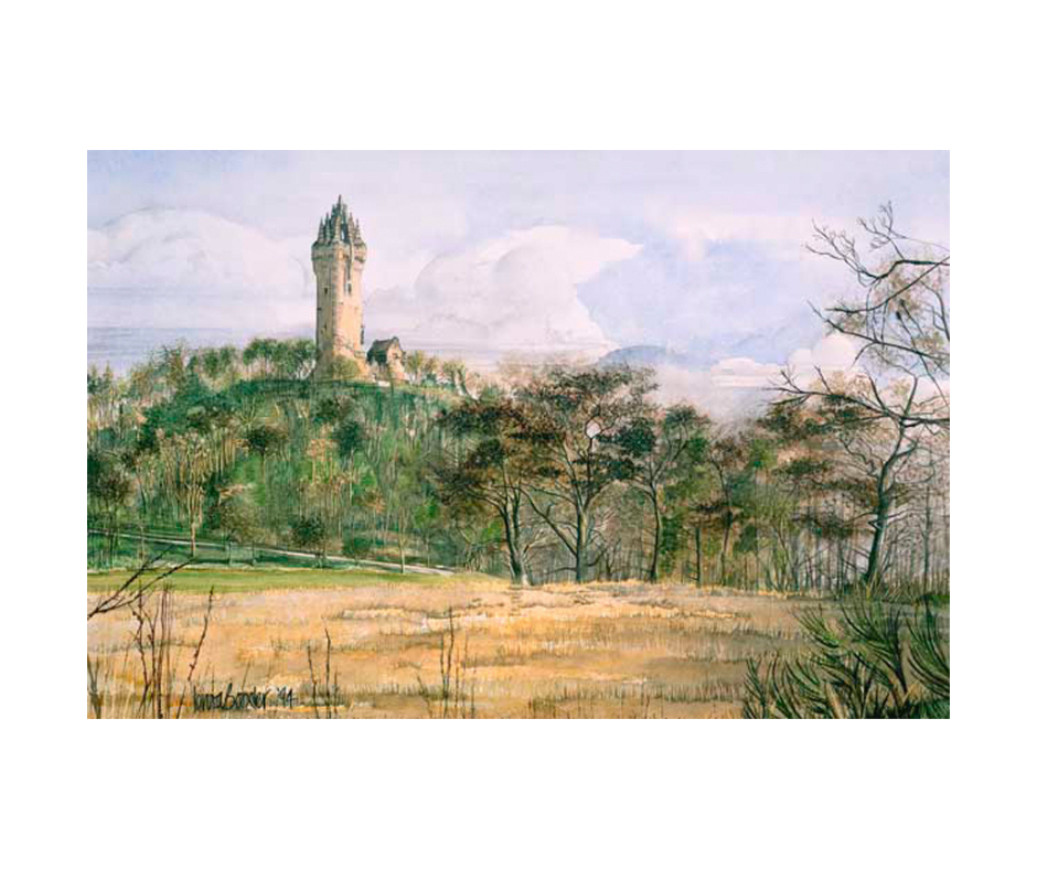 Picture of the Wallace Monument, limited edition print size 480 x 360 (mm)