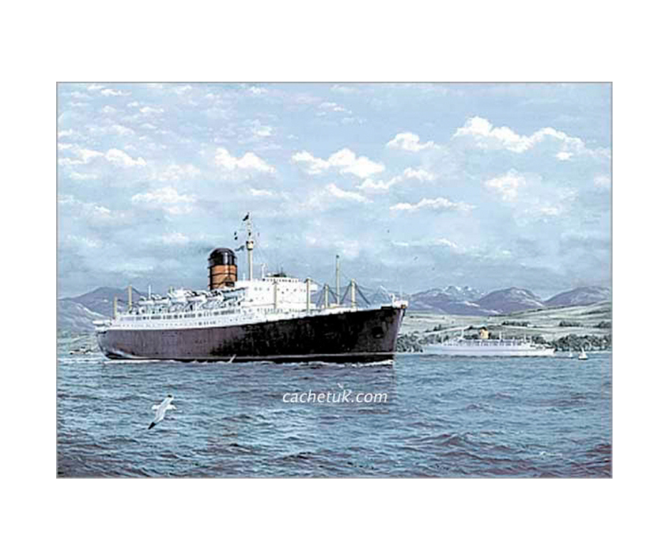 Picture of RMS Sylvania Ship, limited edition print size 533 x 375 (mm)