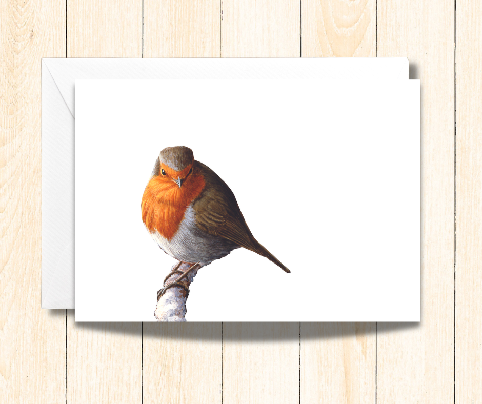 Small Gift Card of a Robin Bird