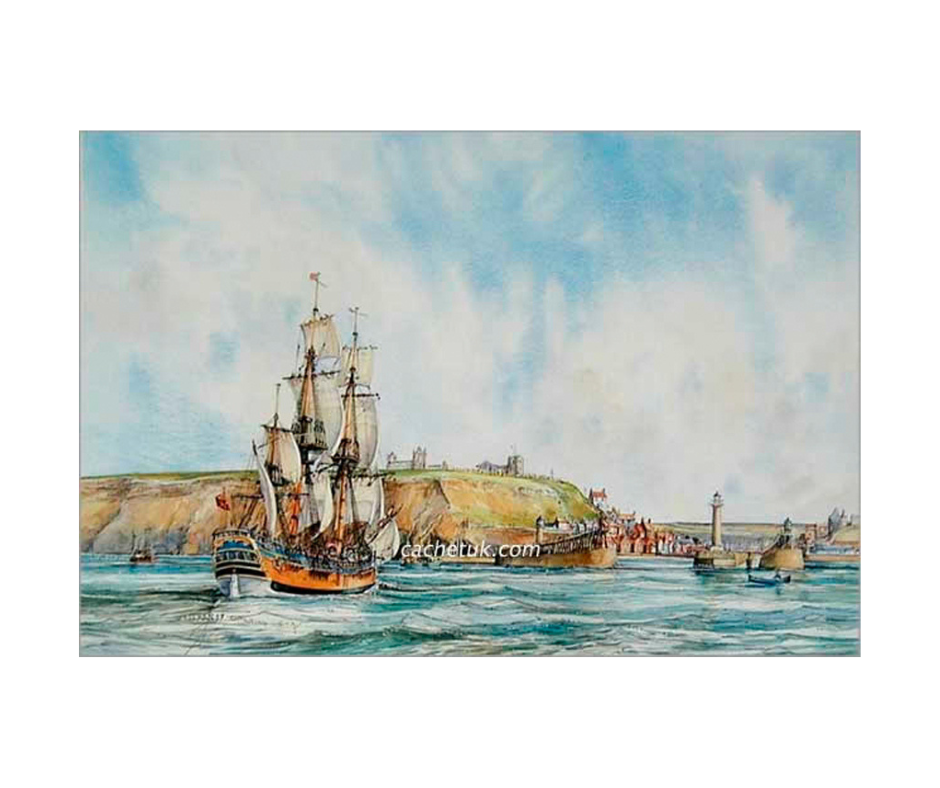 Picture of H. M. Endeavour, open edition print size 382 x 265 (mm)