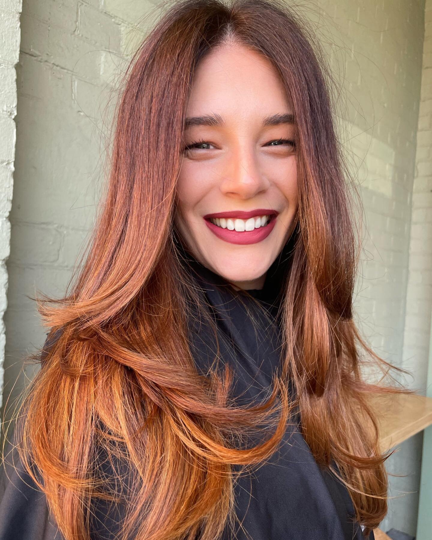 CHILLI CHOCOLATE  COPPER 🌶️🌶️

Colour by.  @lily_infinityhair 
Blowdry Chantal