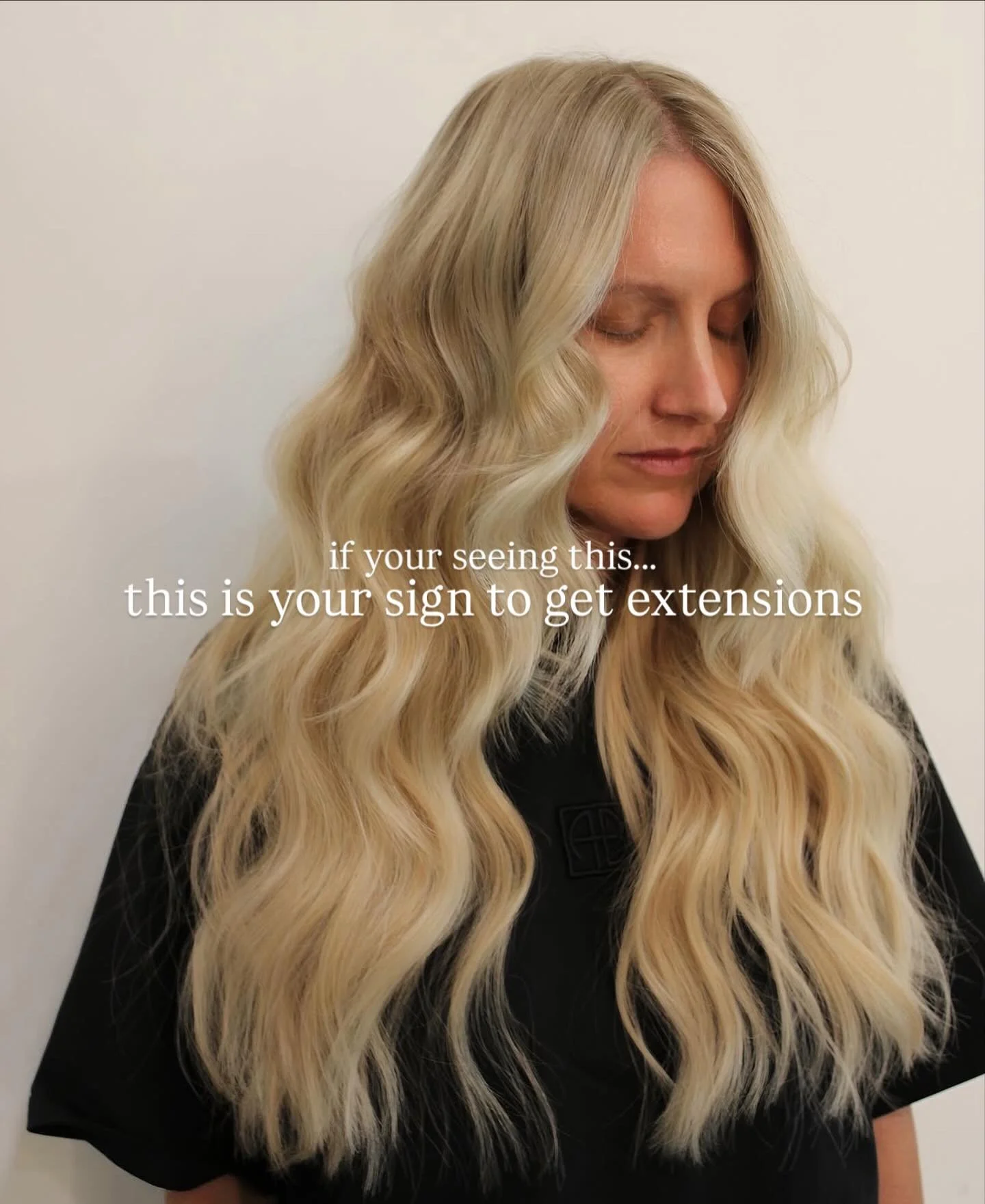 You asked for a sign&hellip; here it is. 🚨✨ Extensions = instant length, instant thickness, instant confidence. Let&rsquo;s transform your hair. 🤍
