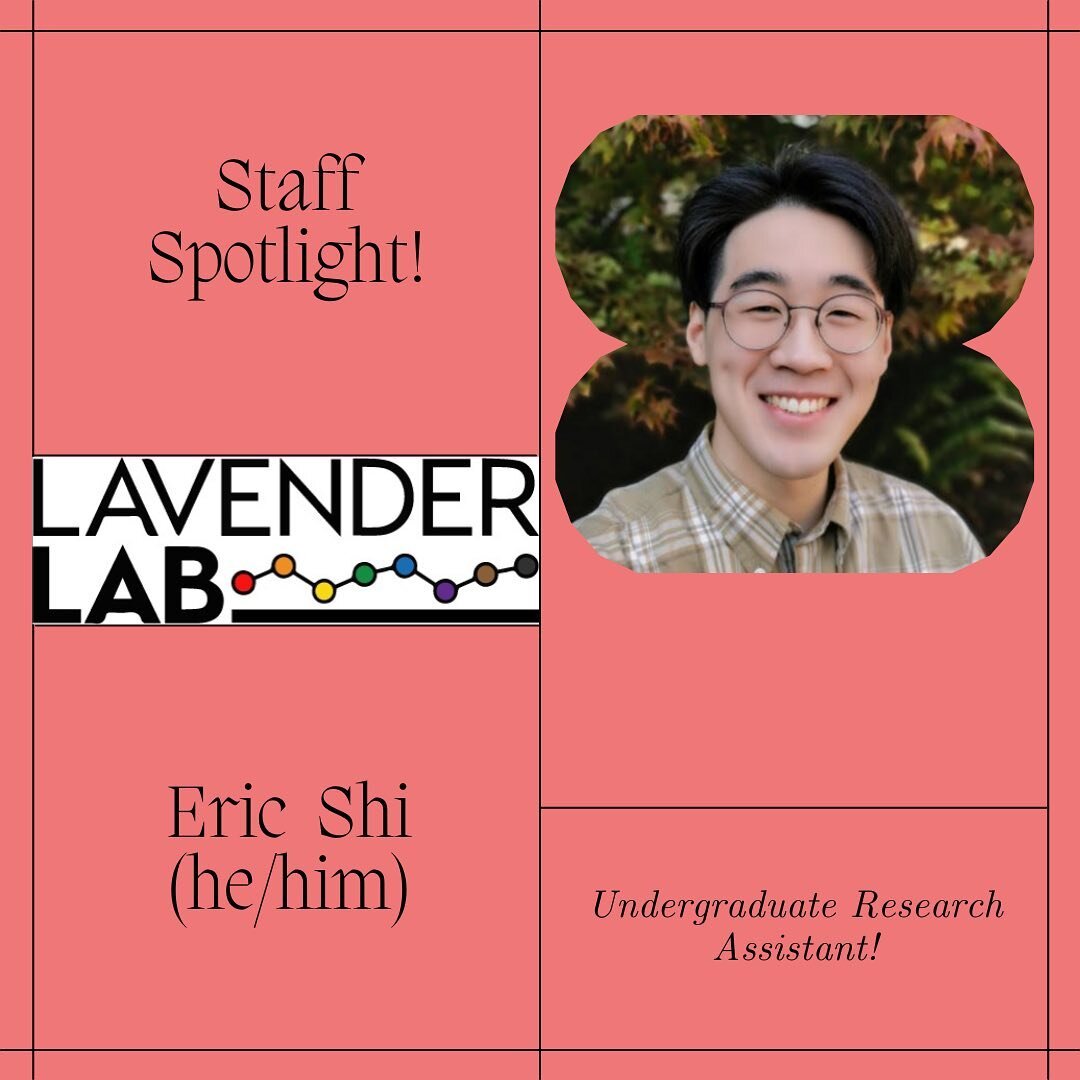 Introducing Eric (he/him)! Eric is a sophomore double majoring in Psychology and Economics with interests in developmental and consumer psychology. He is interested in learning more about the role intersectionality plays in mental health and psycholo