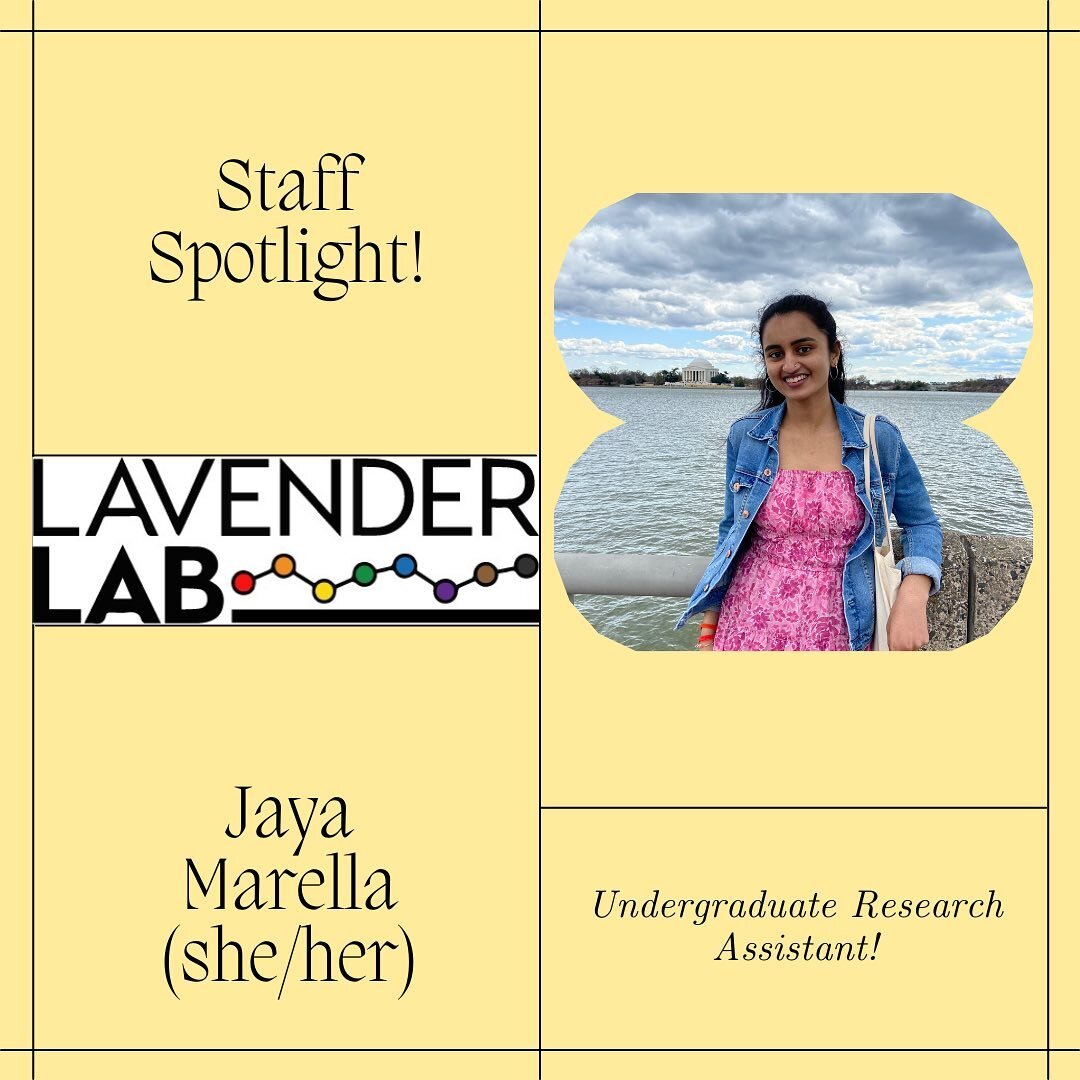 Introducing Jaya Marella (she/her)! She is a junior Social Data Science Major and is interested in studying how society affects queer BIPOC individuals mentally and socially. 
Fun facts: &ldquo; I happen to meet one of the actors from stranger things