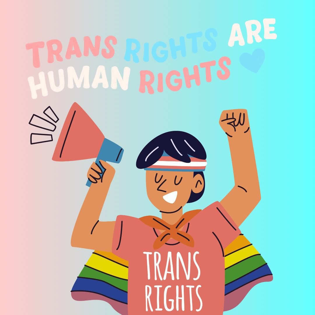 Today is the last day of Trans Awareness Week! 🩷🩵This week (and every week) we should celebrate, uplift, and stand in solidarity with transgender, gender diverse, and two spirit communities. Let’s continue to fight for rights of and uplift th