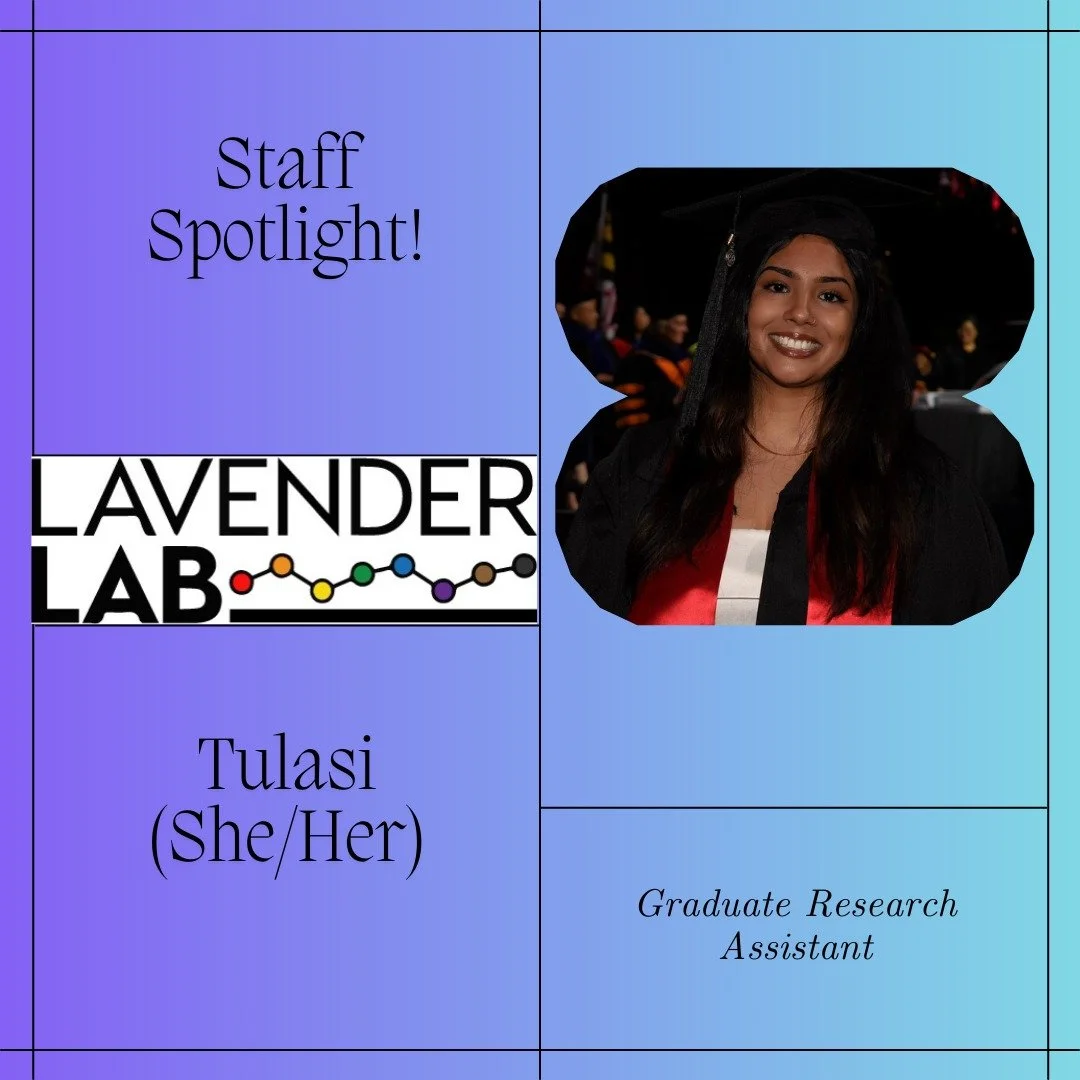 Meet one of our new Graduate RAs, Tulasi! 🌈

My name is Tulasi Venkat, and I&rsquo;m a master&rsquo;s student in Clinical Psychological Science at the University of Maryland, College Park. I&rsquo;m interested in clinical psychology, mental health d