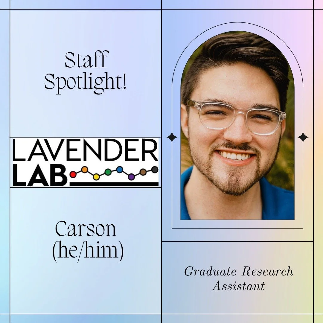 🌈 Meet Carson, one of our new Graduate RAs!

Carson Brooks is a Clinical Psychology M.A. student at Towson University. He earned his B.S. in Psychological Sciences with minors in Counseling Psychology and Social Work from Ball State University in De