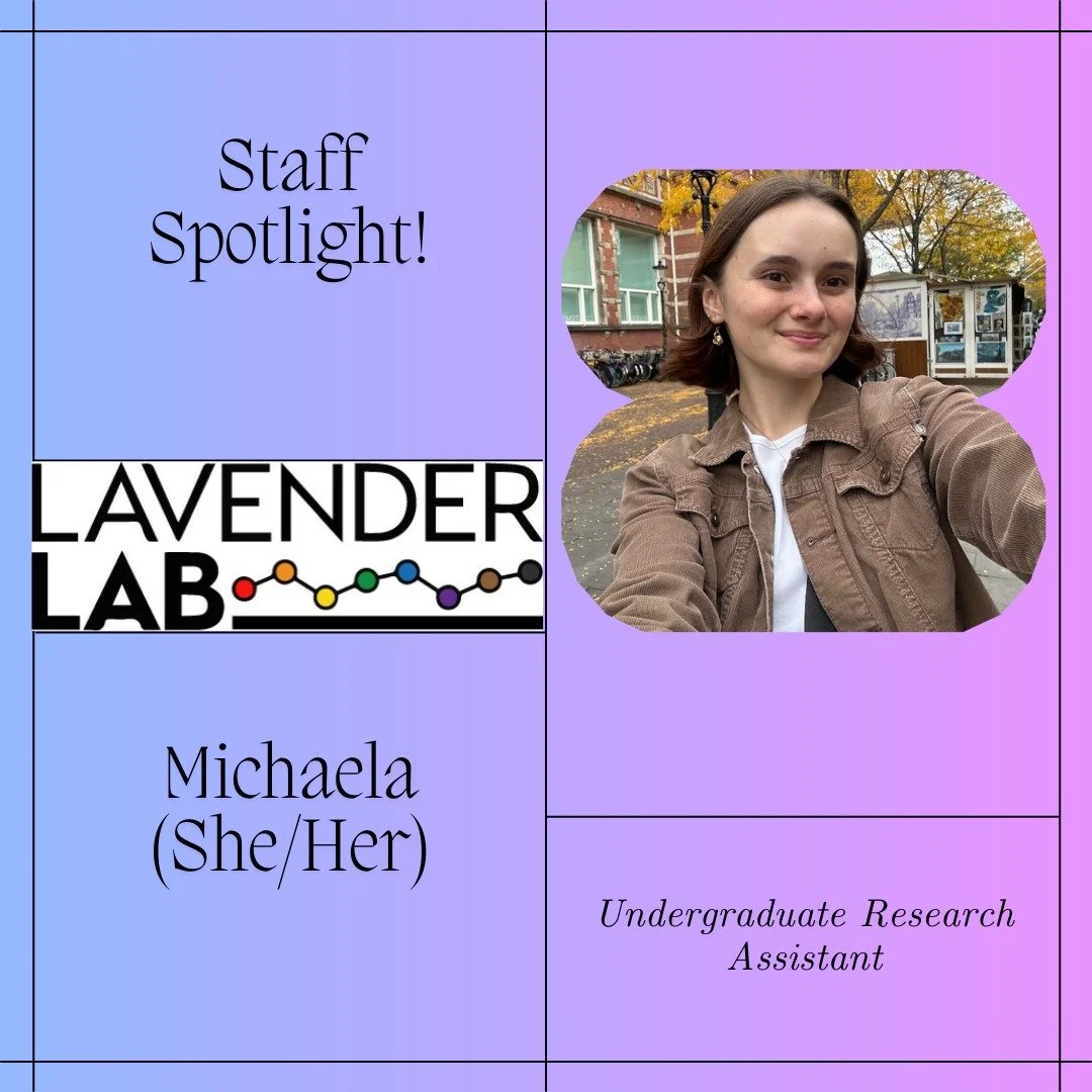 Welcome to one of our new Undergraduate RAs, Michaela! 🌟

Michaela is a sophomore Psychology student at the University of Maryland, interested in pursuing a Neuroscience minor. She is navigating what she would like to pursue further after UMD. She i