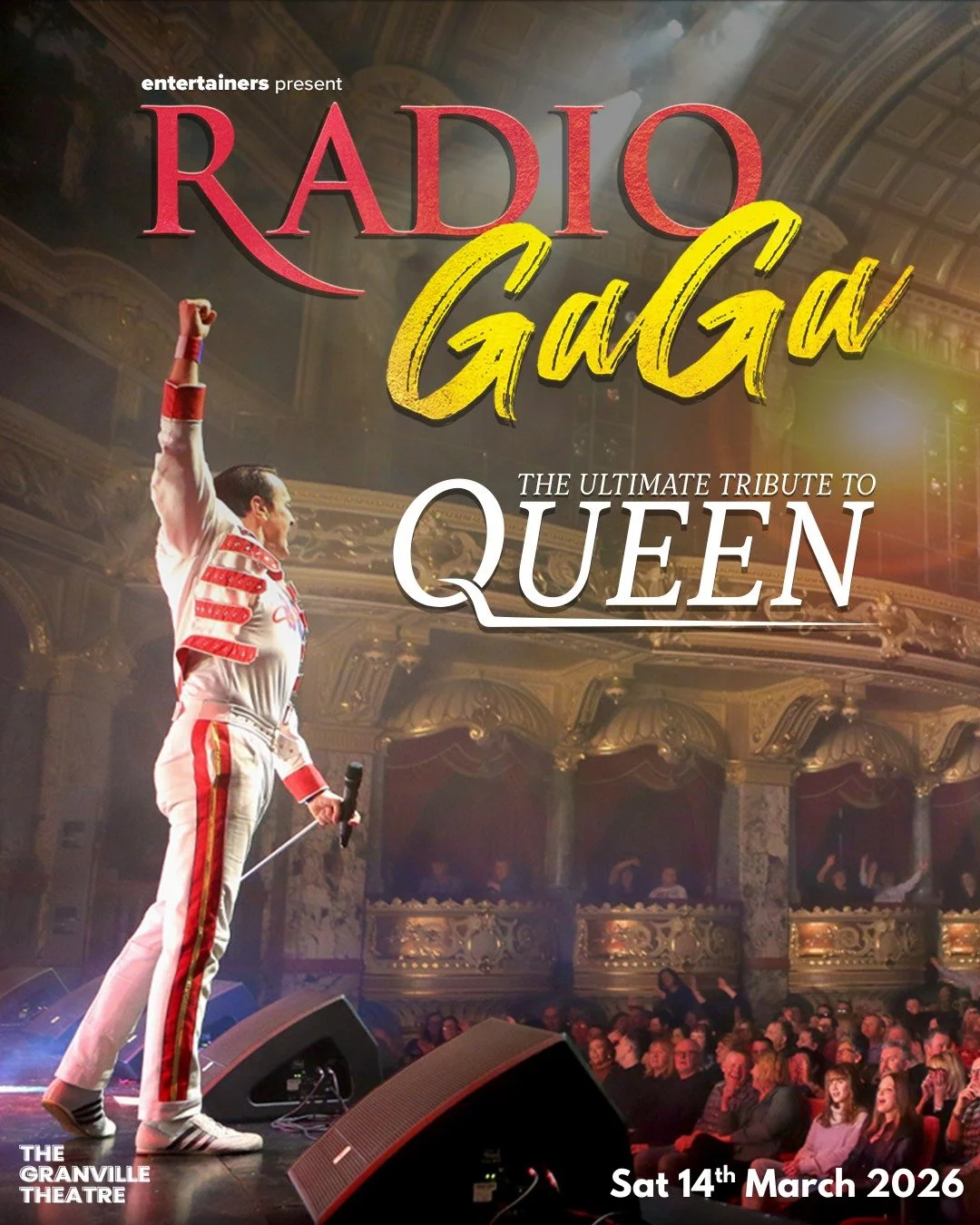 🚨 NEW ON SALE 🚨

Have your finest hour, or two! As we bring back Radio GAGA!

Be part of a night like no other as we bring you the concert you&rsquo;ve been dreaming of! The ultimate celebration of one the biggest bands to have ever graced the stag