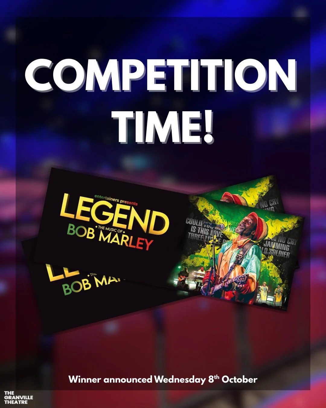 Ready for another one, Ramsgate? 👀

🎉 COMPETITION TIME 🎉
We are offering a lucky winner 2 x tickets to 'Legend: The Music of Bob Marley' on Friday 17th October!

To be in with a chance of winning, all you have to do is:
- Like this post 
- Tag you
