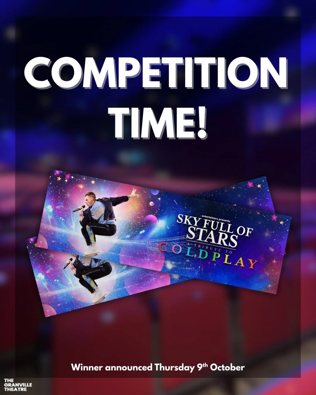 We have loved being able to give back to our incredible community recently, so we want to do even MORE! 🏆

We are offering a lucky winner 2 x tickets to 'Sky Full of Stars' on Friday 10th October!
To be in with a chance of winning, all you have to d