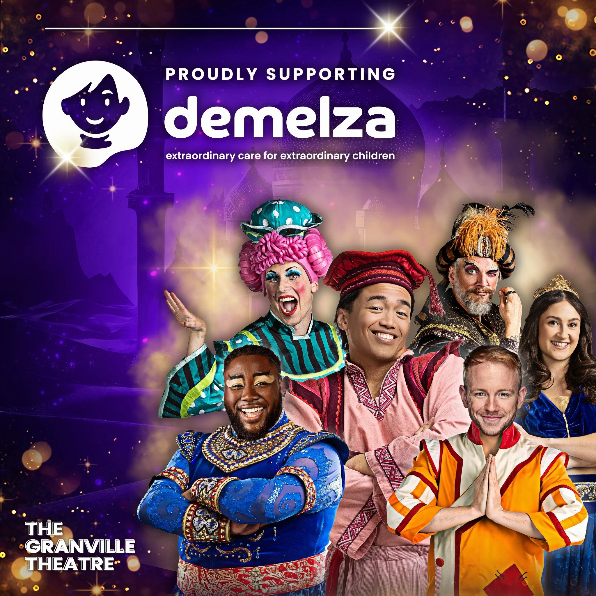 ✨ A MAGICAL ANNOUNCEMENT ✨

We are working with the incredible @demelzacharity this year for our Christmas Pantomime of Aladdin!

Demelza is a charity close to our hearts, and this incredible charity provides hospice care and holistic support for chi