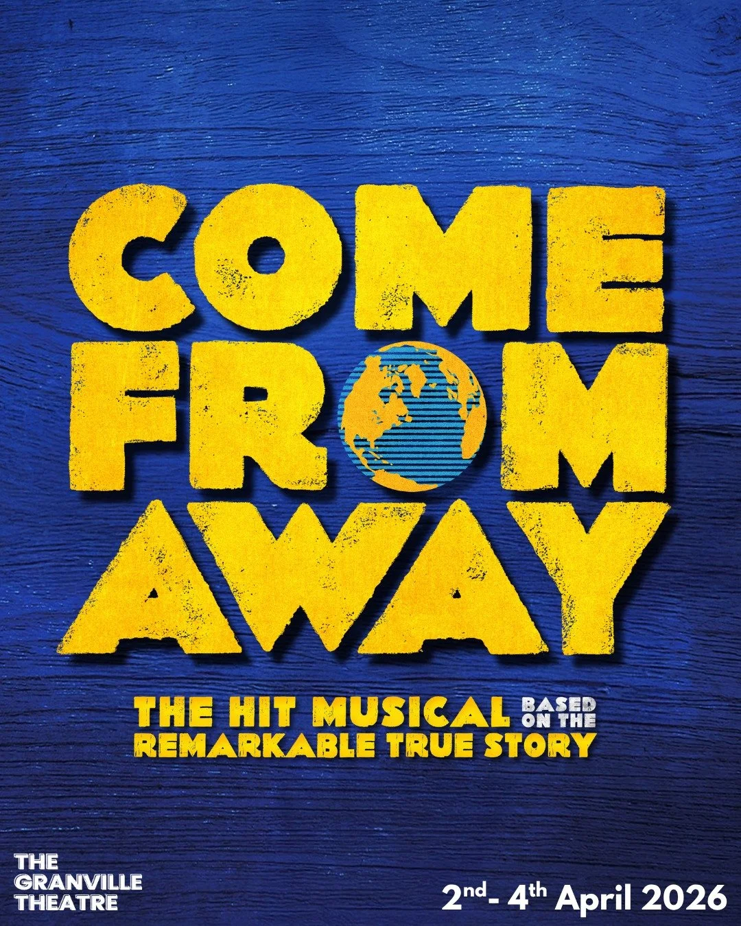 ✈️ 7,000 stranded passengers.
💙 38 planes.
🌍 One small town that changed everything.

The heartwarming global hit musical 'Come From Away' lands at The Granville Theatre, Ramsgate &mdash; for a limited time only!

Brought to you by Regency Producti