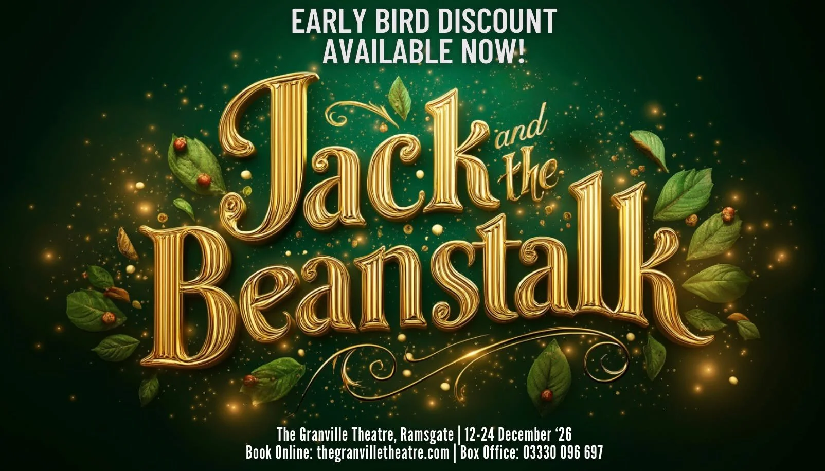 🧞&zwj;♂️ Did you enjoy Aladdin at The Granville Theatre? 🧞&zwj;♂️

Well, did you know our EXCLUSIVE early-bird offer is now valid until the 31st January!

Secure the best seats in the house AND keep the Christmas tradition of Pantomime alive when y
