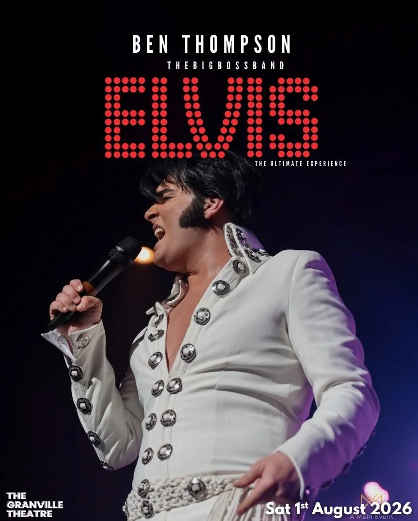 Ladies and Gentleman,  Elvis is in the building!

Get ready to be all shook up! Join us at The Granville Theatre for an unforgettable evening celebrating the King of Rock &lsquo;n&rsquo; Roll. Award-winning Elvis tribute artist Ben Thompson, accompan