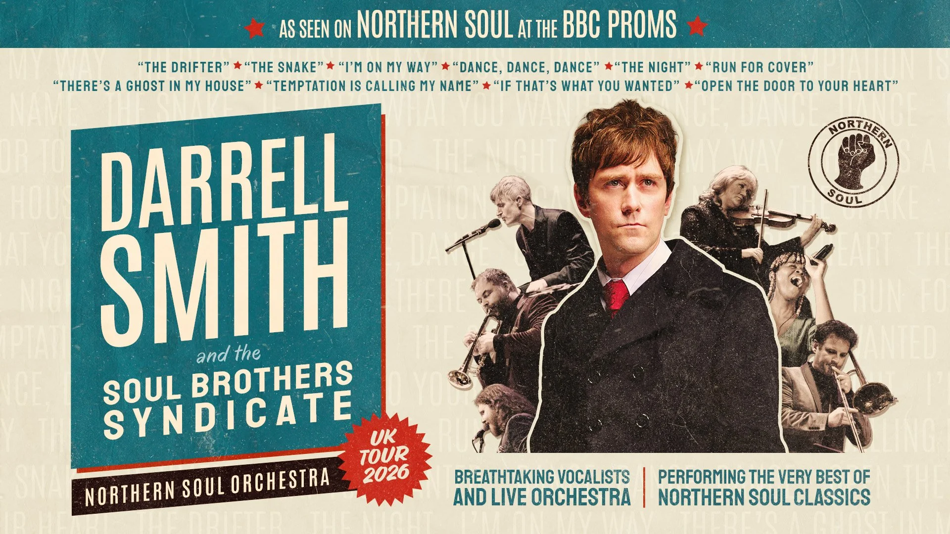Darrell Smith and the Soul Brothers Syndicate presents: the Northern Soul Orchestra