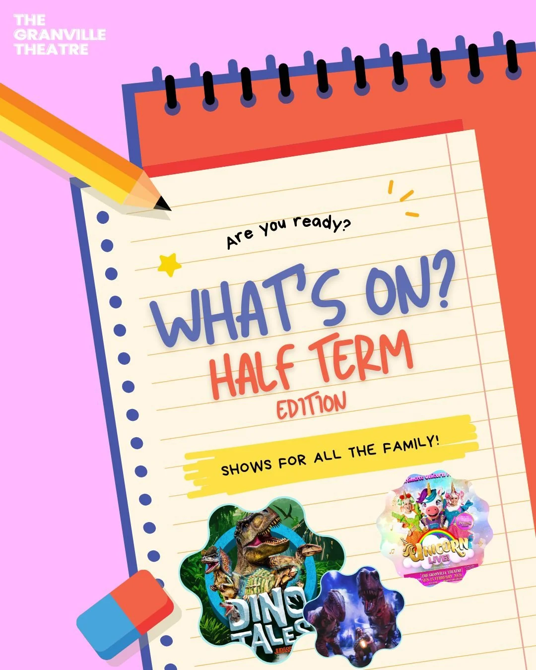 🌟 With half term round the corner, take a look at our MUST SEE family shows - the perfect introduction to theatre for your little ones! 🌟

From singing unicorns to dancing dinos, we have your week sorted 🦄🦖

Celebrate the half term with us at The