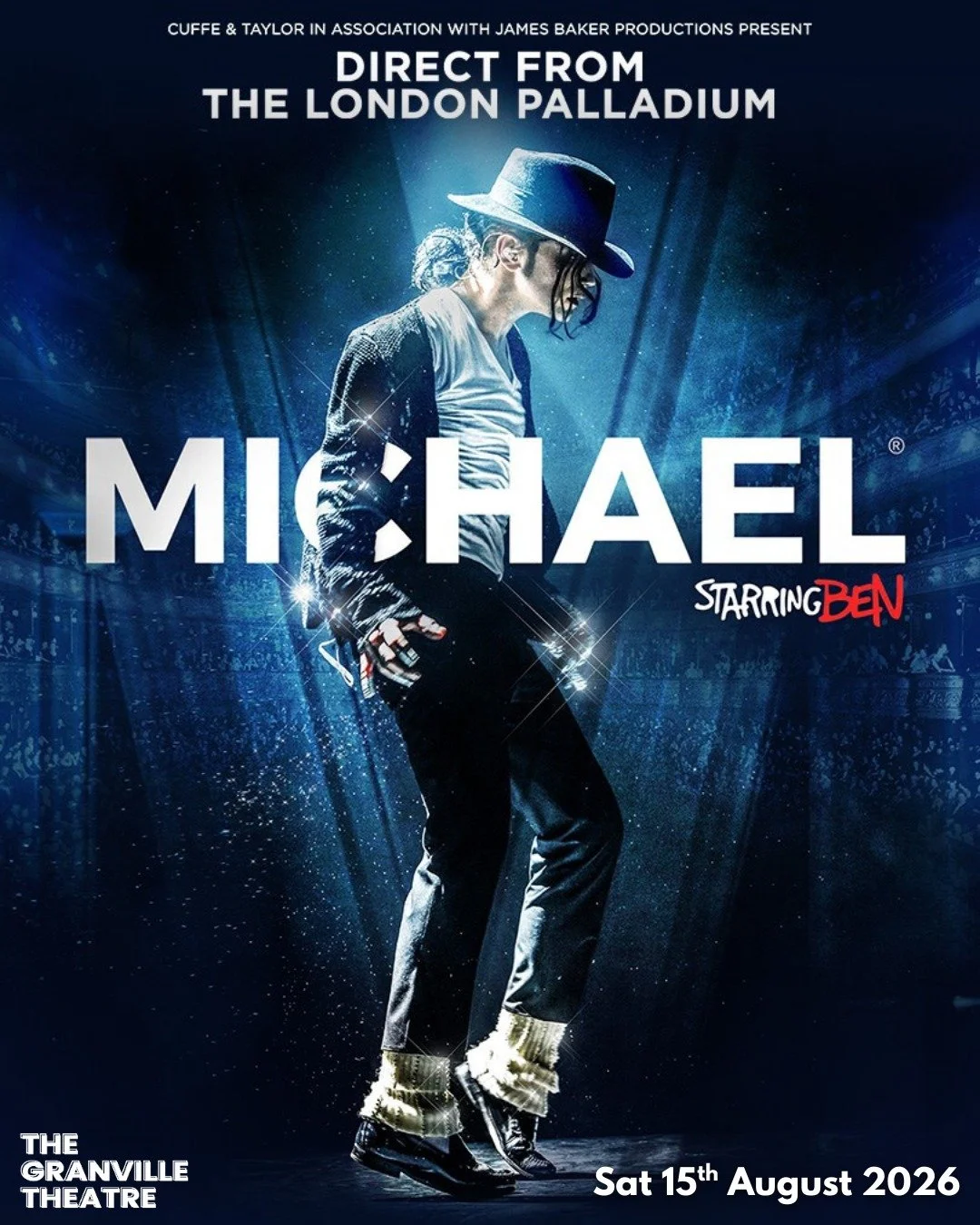 🚨 ON SALE NOW 🚨

Take a journey back in time to remember Michael Jackson &ndash; the man, the music
and the magic.

Michael Starring Ben is a hit theatre production starring the UK's ultimate Michael
Jackson tribute star, Ben Bowman. Not only does 