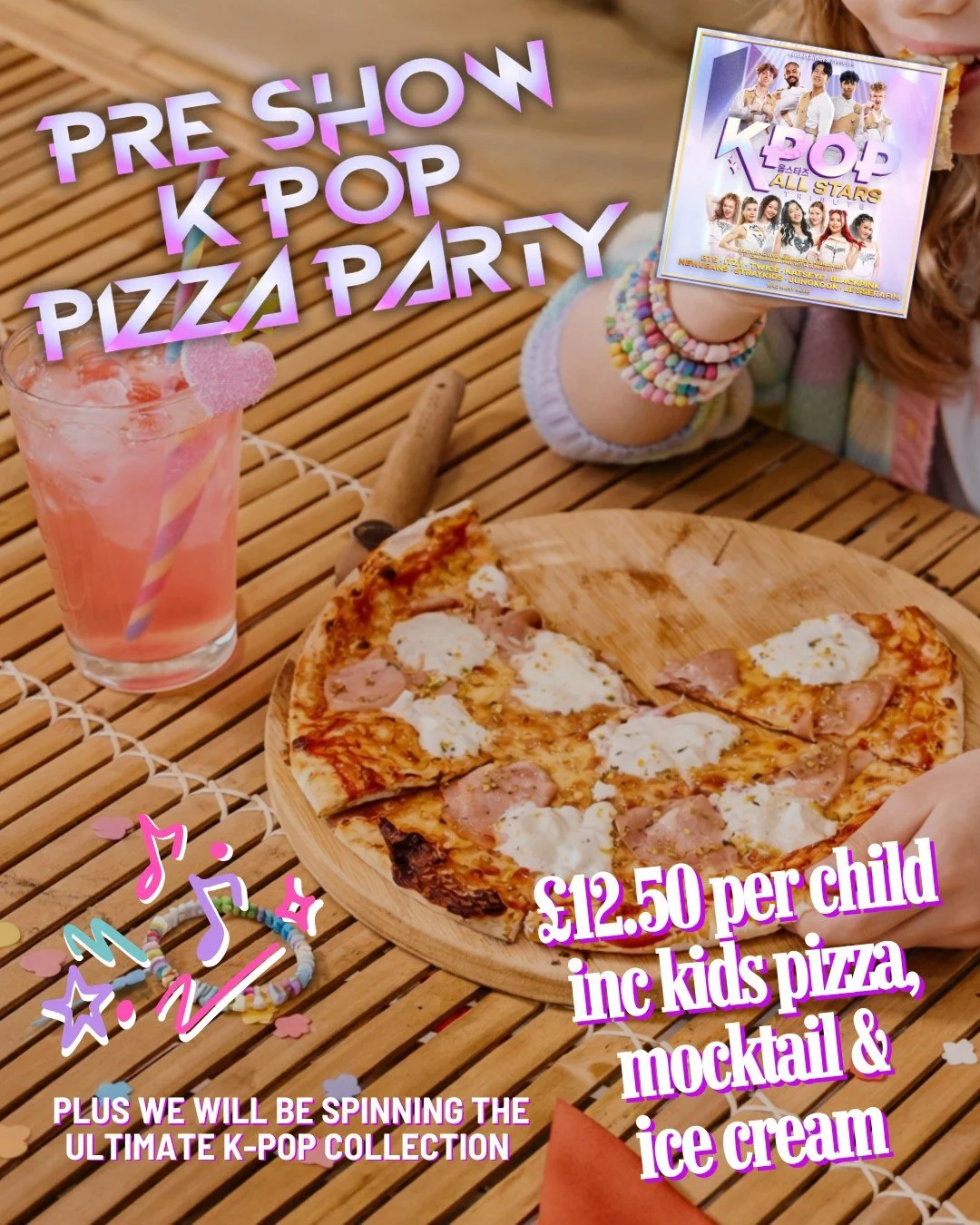 🎉👩&zwj;🎤 Attention all K-Pop All Stars Tribute ticket holders! 👩&zwj;🎤🎉

Before you head downstairs for the main event at the Granville Theatre, we&rsquo;re inviting you to start the night on a high note at Noa, our stunning rooftop bar. We&rsq