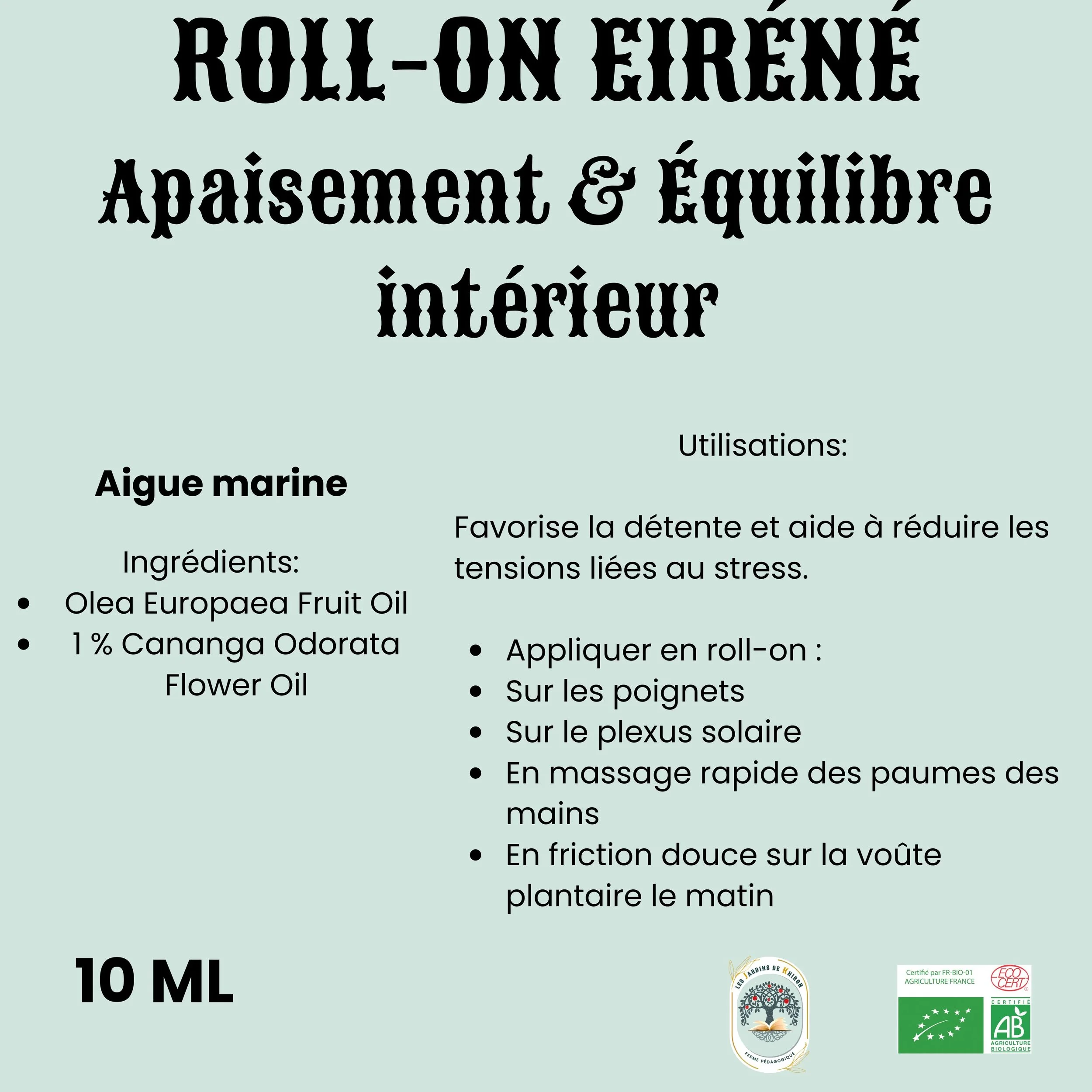 Roll on Eiréné - Aigue marine