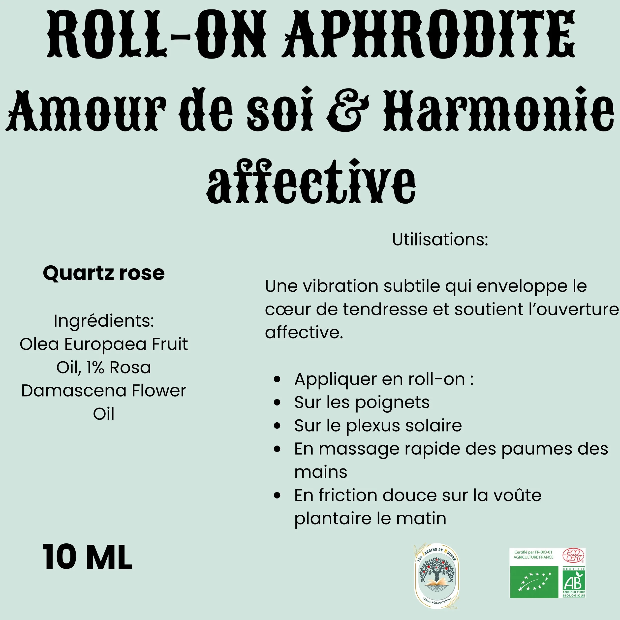 Roll-on Aphrodite - Quartz rose