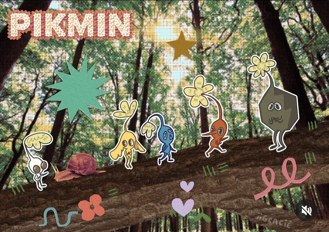 Pikmin 5x7 inch print
