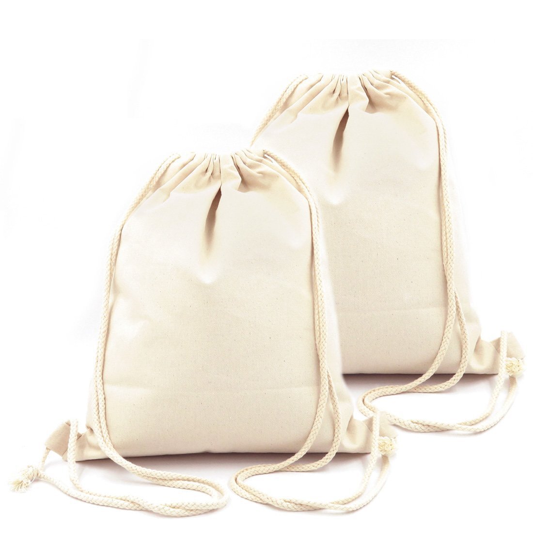 Beige Canvas Toy Bags
