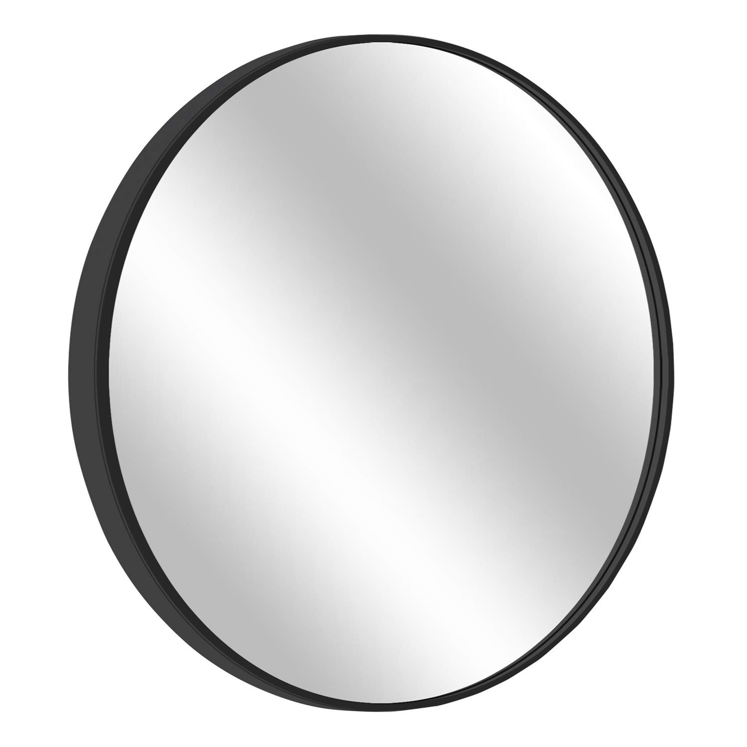 Black Round Mirror