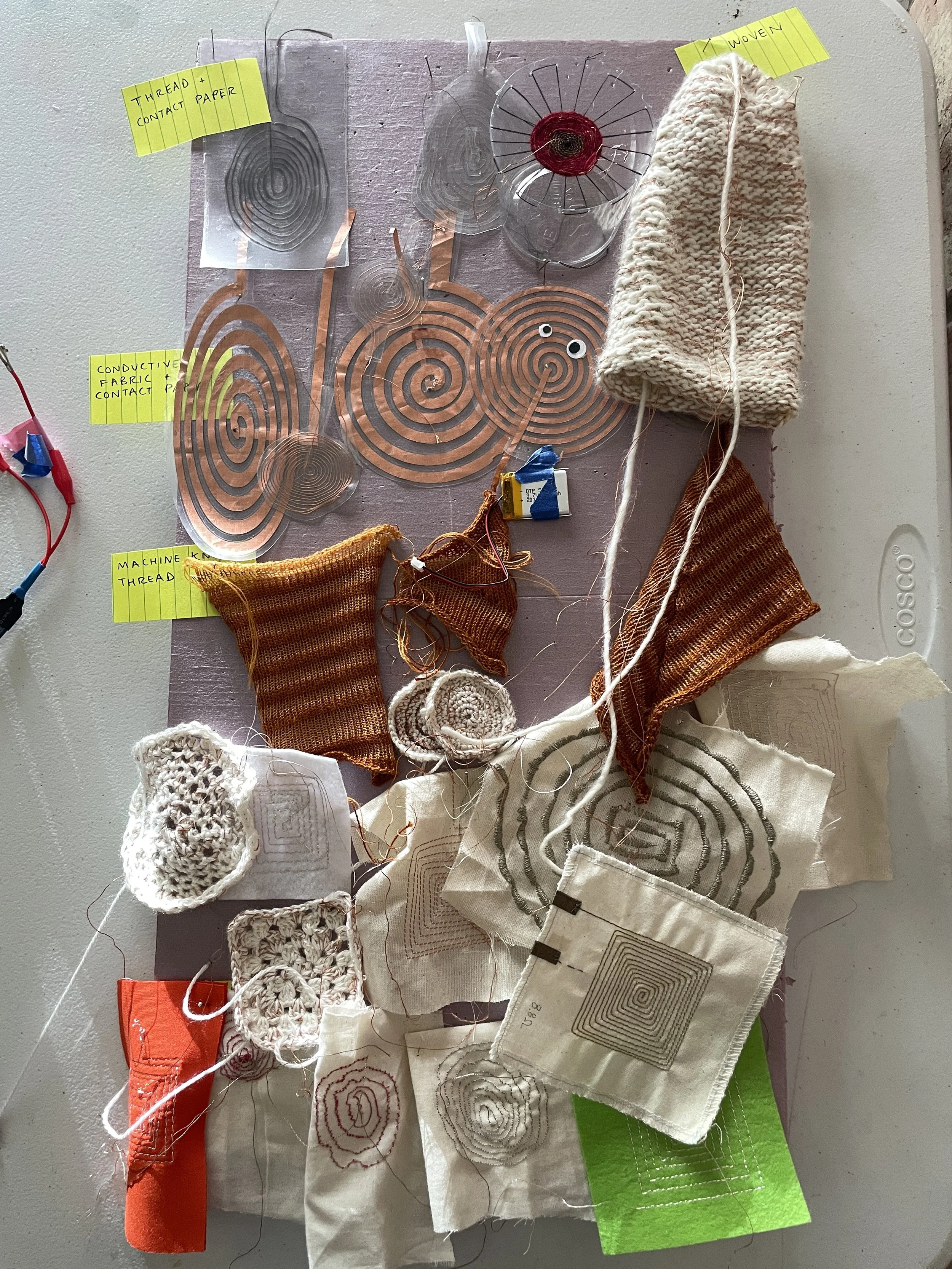 Participant artwork at electronic textile camp co-organized by Craftwork