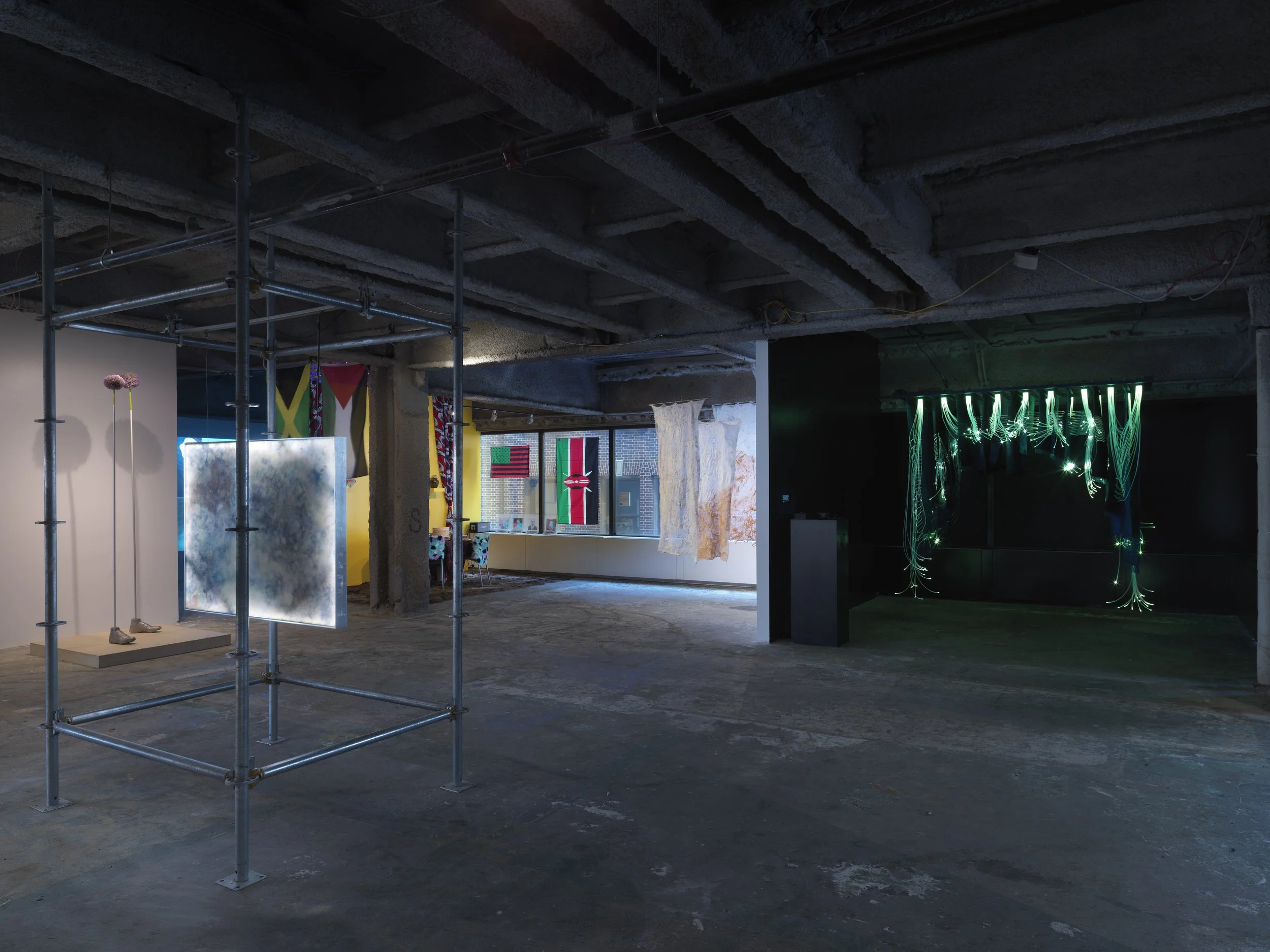 Ancient Futures electronic textile installation view