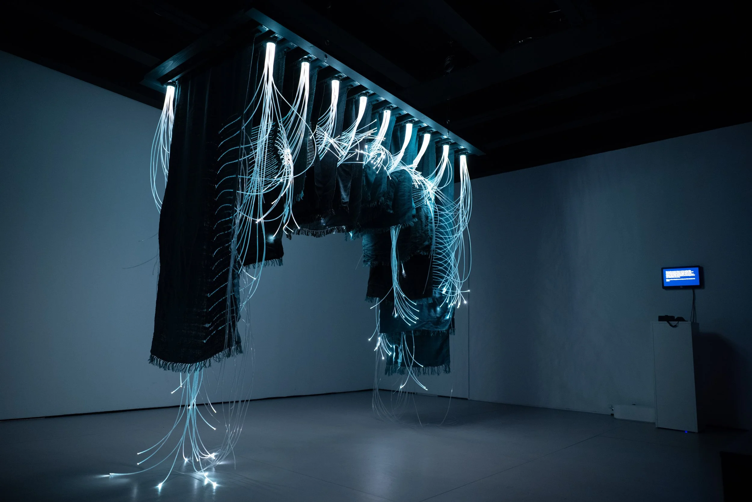 Ancient Futures electronic textile installation view